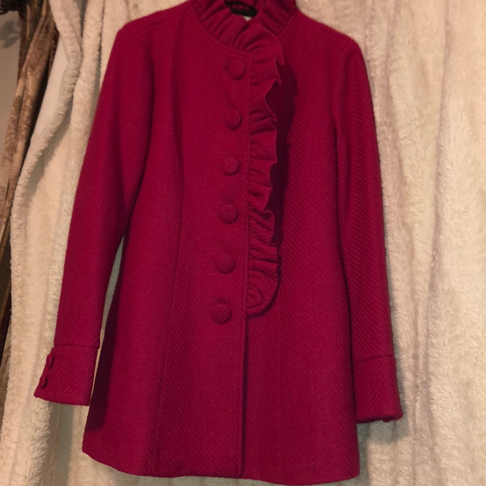 Tulle pea coat